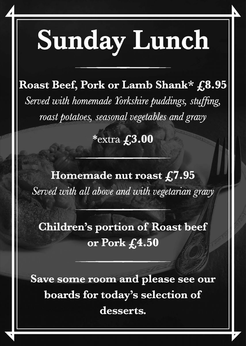 Sunday Lunch at The Spotted Cow Bristol 9 September 2018